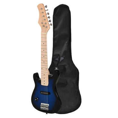 30 Inch Kids Electric Guitar, 3/4 Size, Starter Kit, Blue/Black Electronic Musical Pianos at Gallery Canada