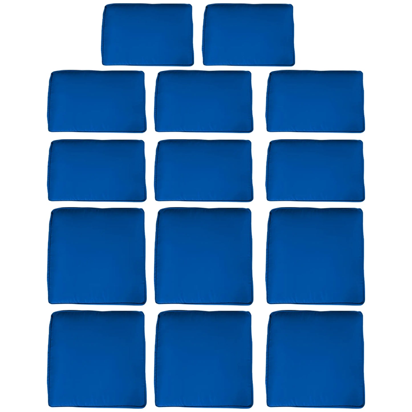 14pc Patio Rattan Sofa Set, Polyester Cover Replacement, Navy Blue Patio Chair Cushions at Gallery Canada