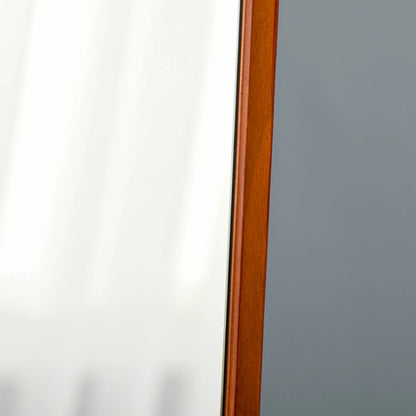 Full Length Mirror, Free Standing, Wood Frame, 15" x 61", Light Walnut Full Length Mirrors at Gallery Canada