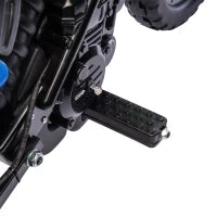 Moto électrique pour enfants 12V, roues d'entraînement, suspension, bleu