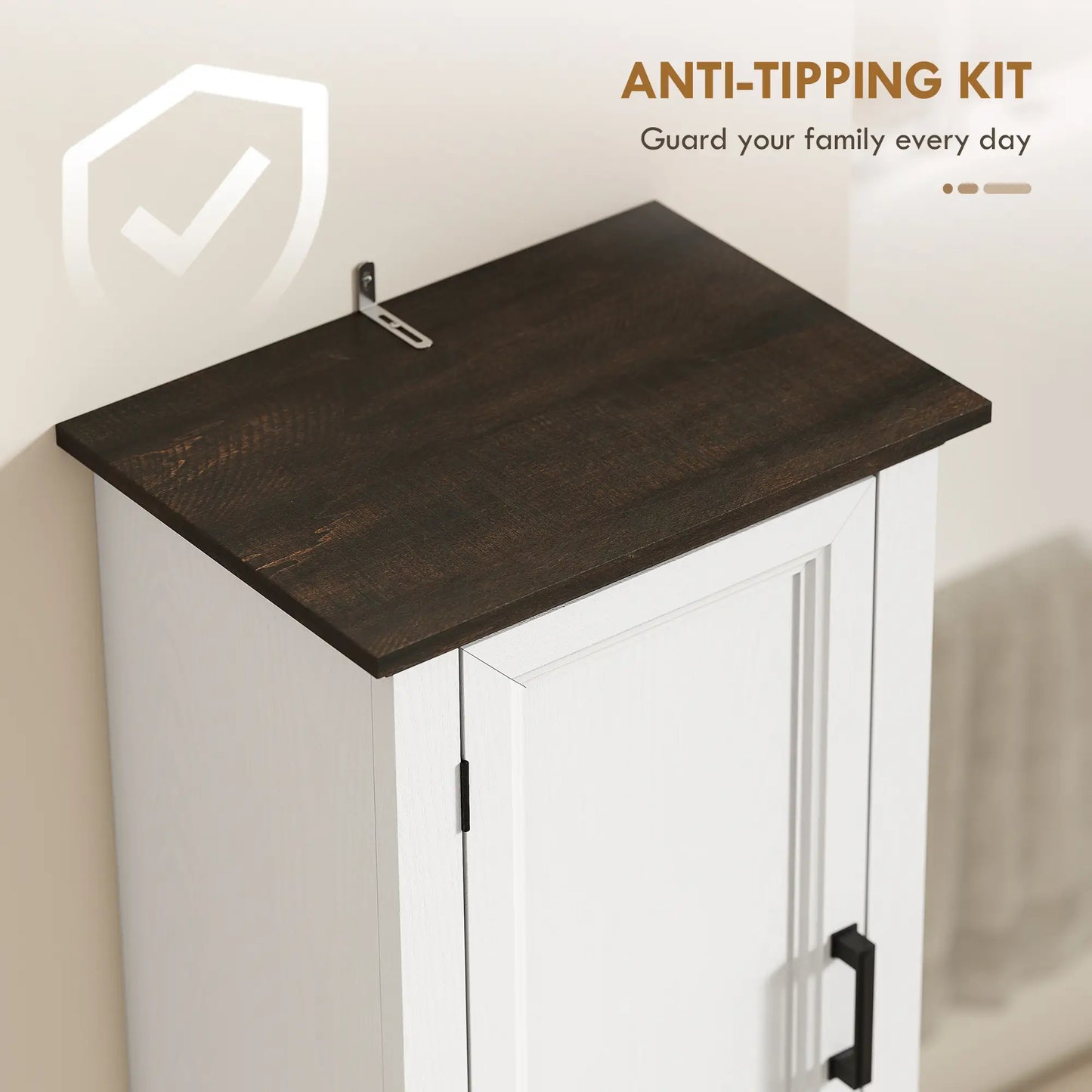 65" Tall Bathroom Storage Cabinet, Freestanding Farmhouse Slim, White Freestanding Bathroom Cabinets at Gallery Canada