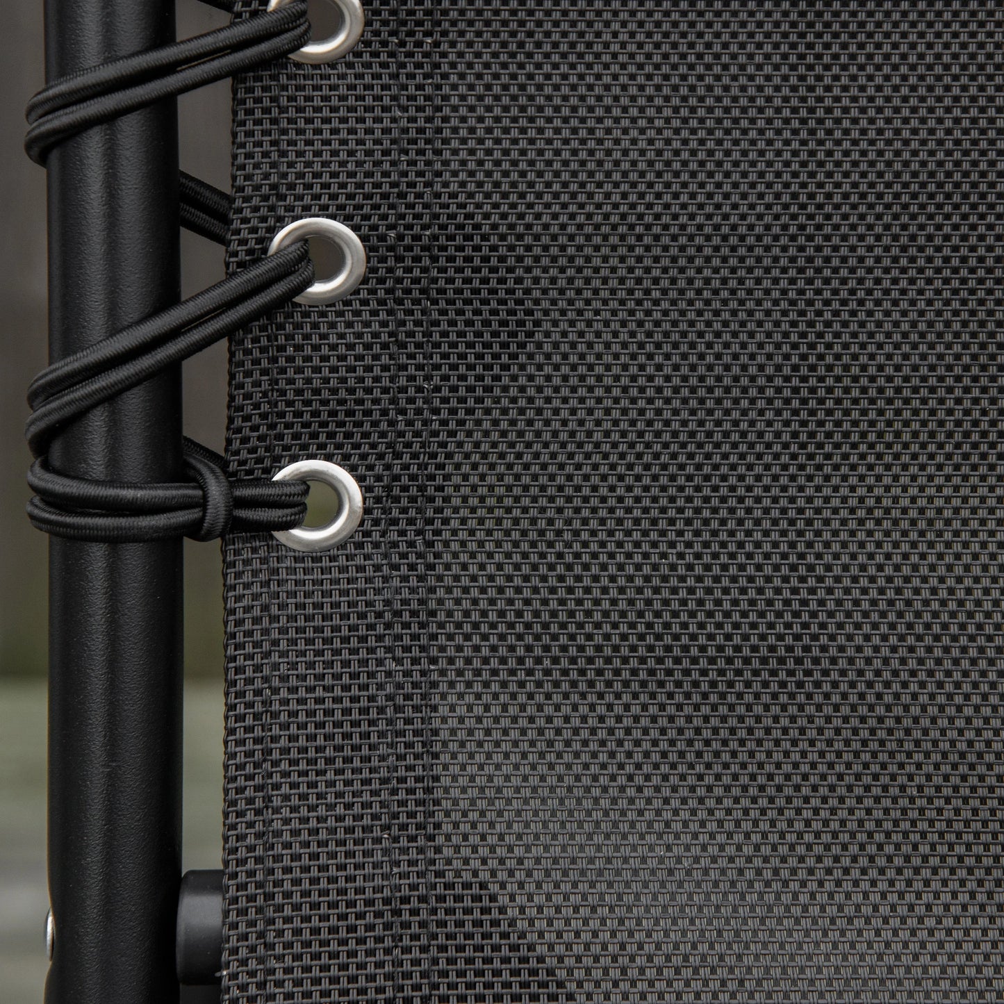 Outdoor Folding Lounge Chair, 4-Level Adjustable, Black Lounger Chairs at Gallery Canada