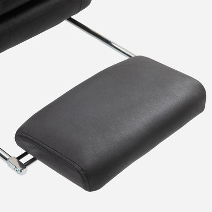 Executive Office Chair, 6 Point Massage and Heat, Microfibre Reclining with Footrest, Black Massage Chairs at Gallery Canada