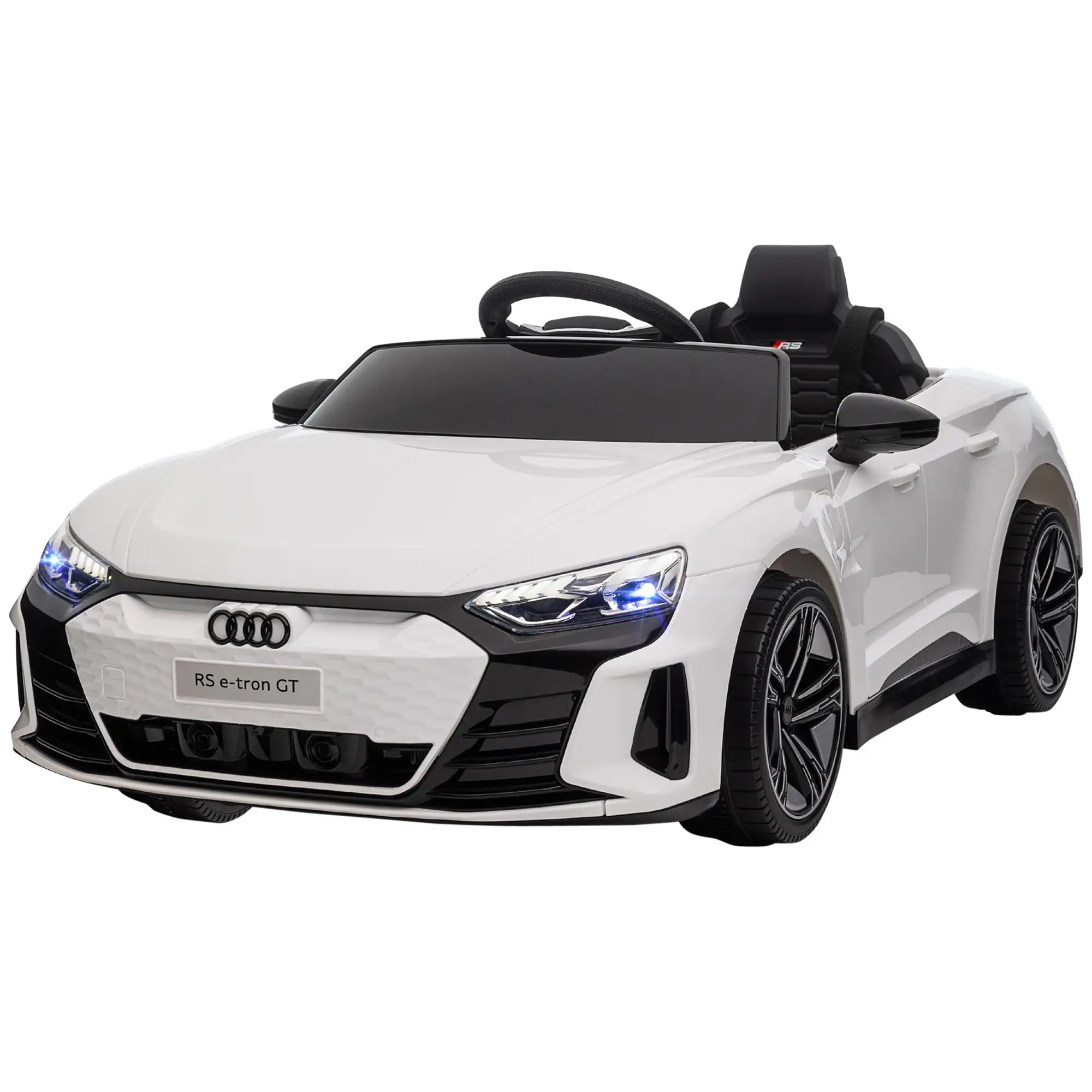Remote Control Ride On Car, 12V Electric Toy for Kids, White Electric Toy Cars at Gallery Canada