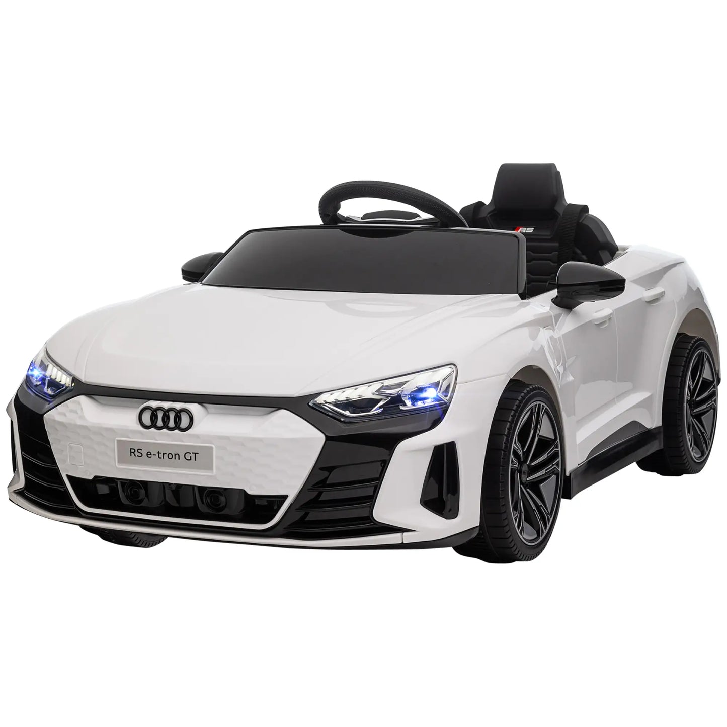 Remote Control Ride On Car, 12V Electric Toy for Kids, White Electric Toy Cars at Gallery Canada