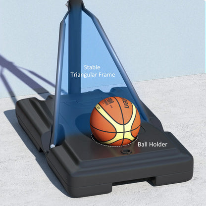 Portable Basketball Hoop, 7.7-10ft, Free Weight, Wheels, 43" Backboard Basketball at Gallery Canada