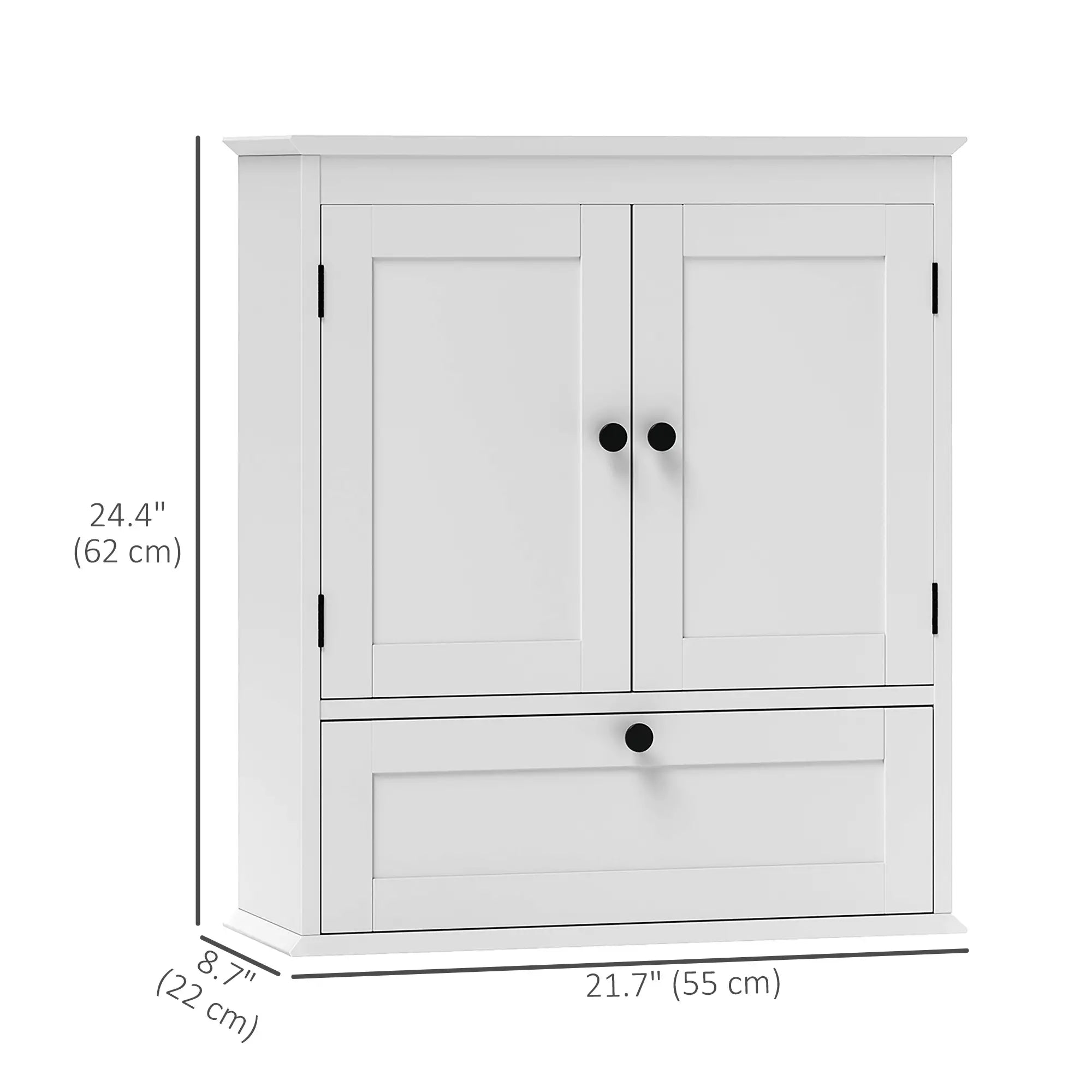 Medicine Cabinet, Adjustable Shelf, Bathroom Wall Cabinet, White Bathroom Cabinets at Gallery Canada