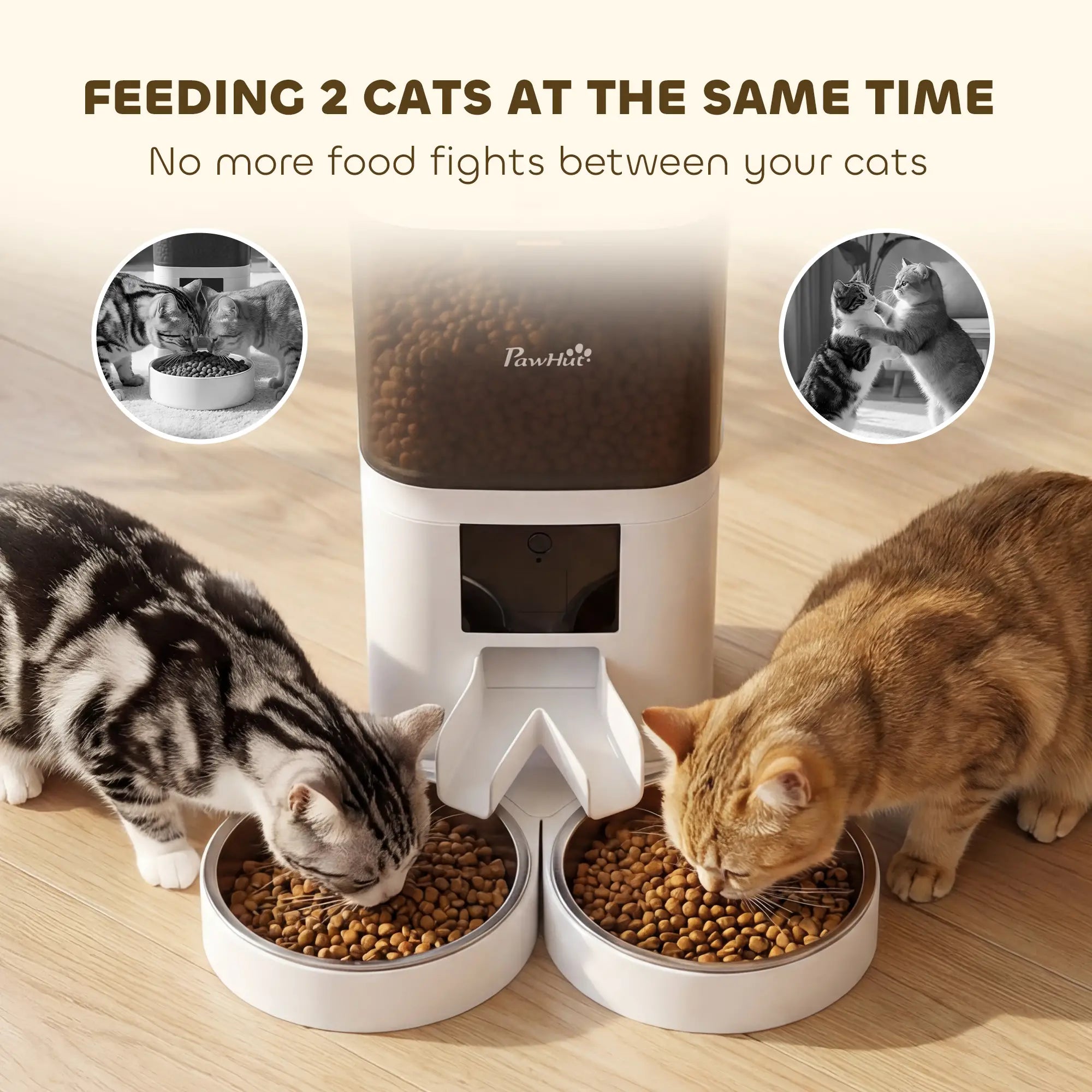 Automatic Cat Feeder, App Control, Smart Food Dispenser, 10s Voice Recorder, 6L Dog Bowls at Gallery Canada