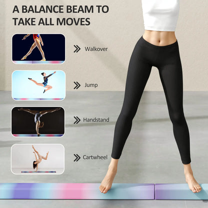 7.7ft Folding Balance Beam, Gymnastics Equipment, Anti-Slip, Multicolour Gymnastics Mats at Gallery Canada