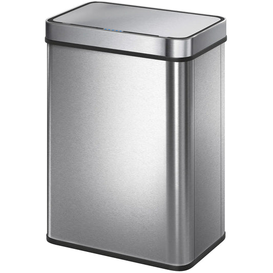 13.2 Gallon Sensor Can, Automatic Garbage Can, Stainless Steel, Silver