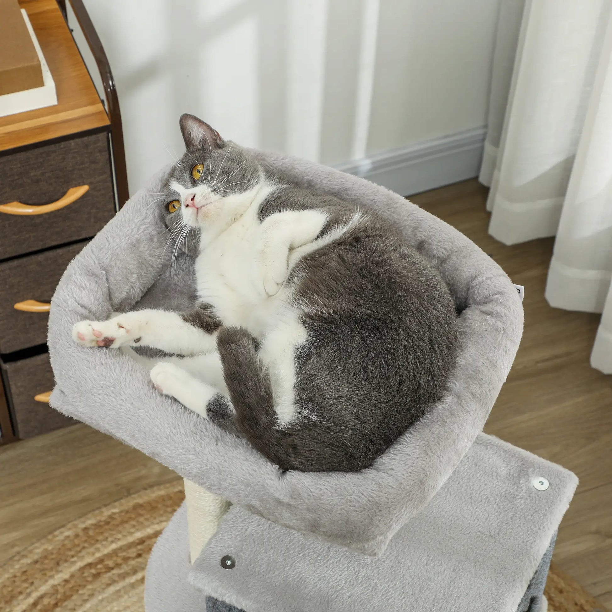 41 Inch Cat Tree, Scratching Posts, Bed, Condo, Grooming Brush Cat Trees at Gallery Canada