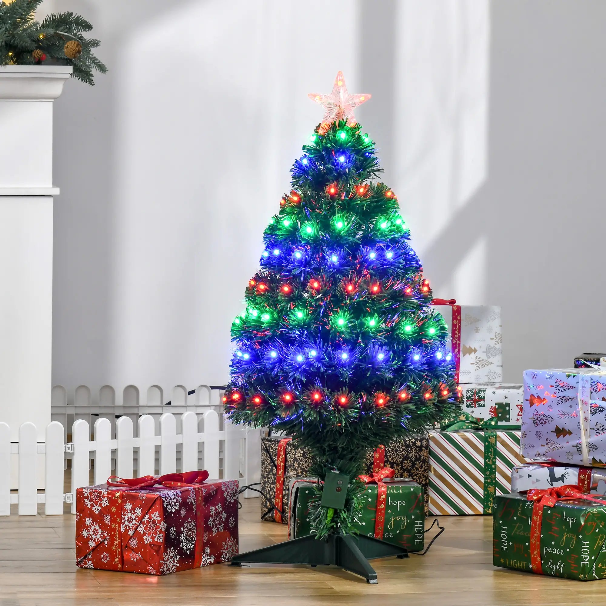 3FT Pre-Lit LED Fiber Optic Christmas Tree, With Stand Pre Lit Christmas Trees at Gallery Canada