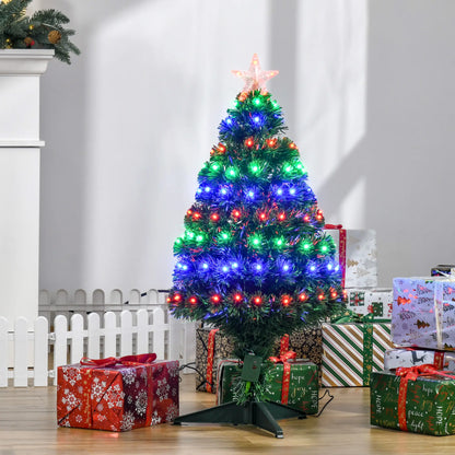 3FT Pre-Lit LED Fiber Optic Christmas Tree, With Stand Pre Lit Christmas Trees at Gallery Canada