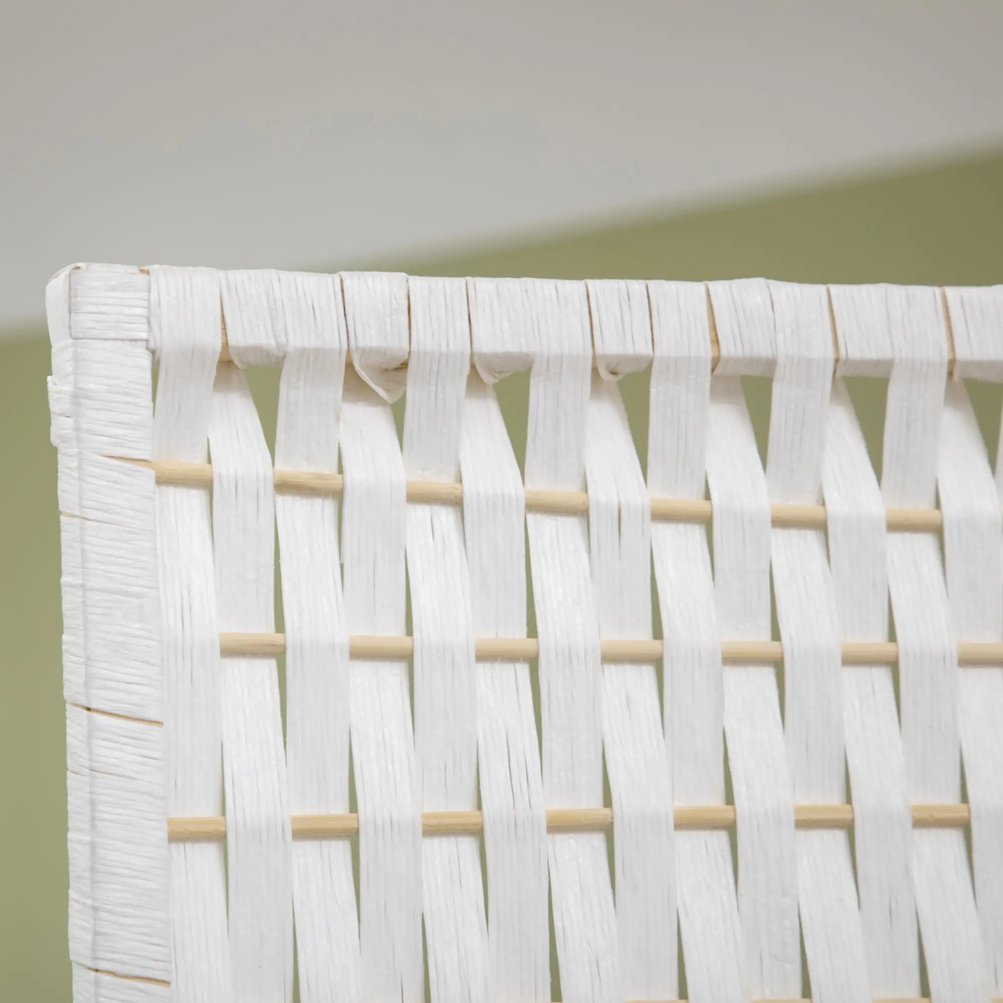 4 Panel Room Divider With Shelves, 6 FT Privacy Screen, White Room Dividers at Gallery Canada