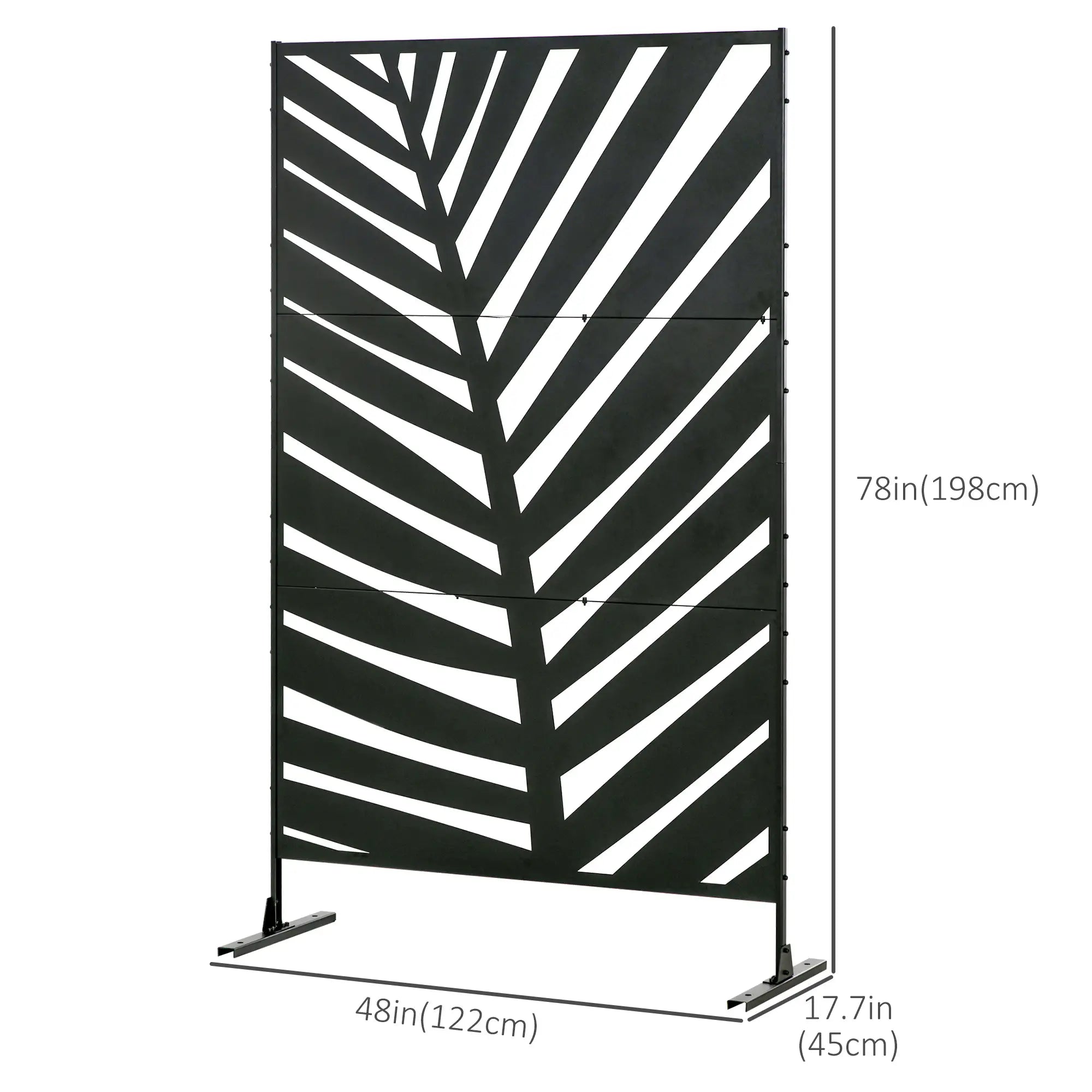 Metal Outdoor Privacy Screen, 48