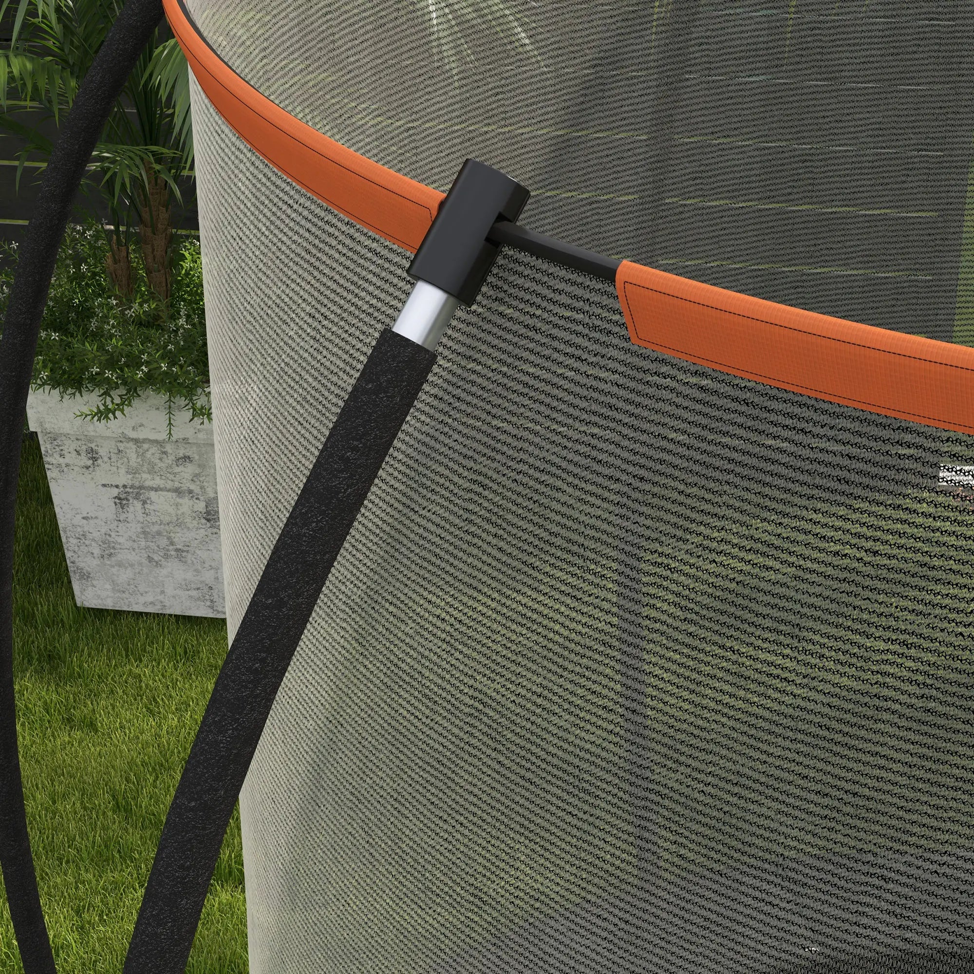 8ft Outdoor Trampoline with Enclosure Net, Ladder, for Teens and Adults Trampolines at Gallery Canada