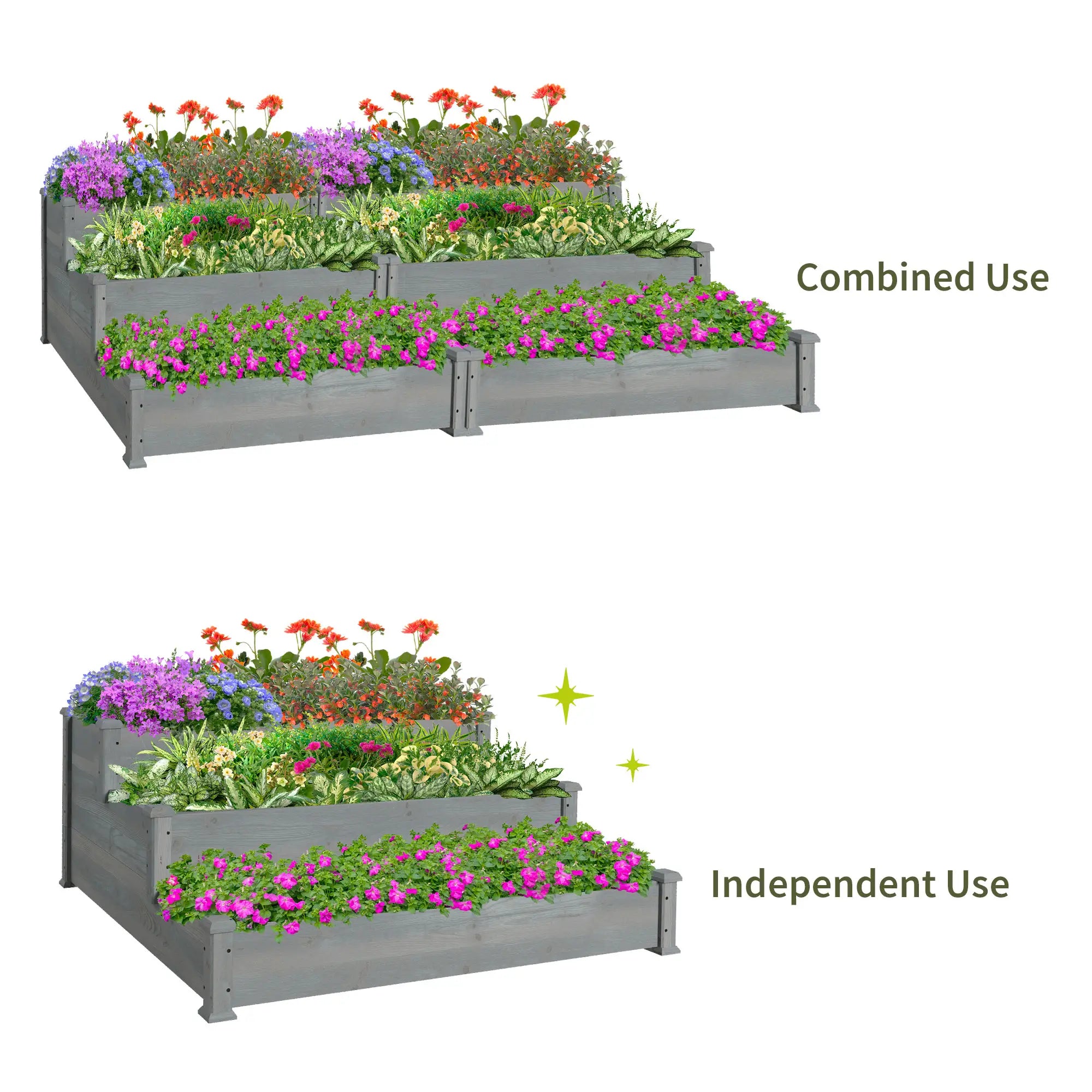 3-Tier Garden Bed Planter Box, 49