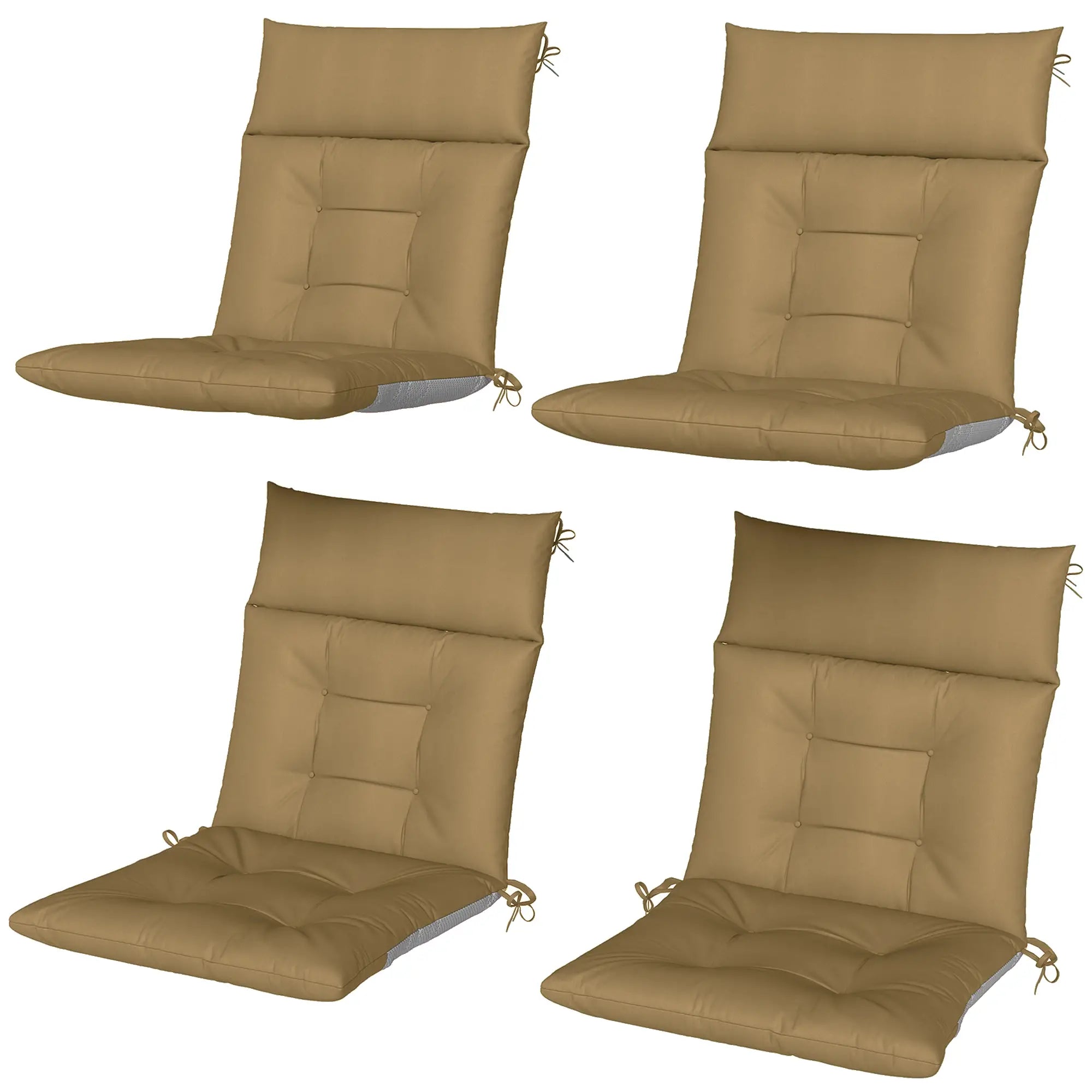Patio Chair Cushions Set Of 4, Waterproof Non-Slip, 44