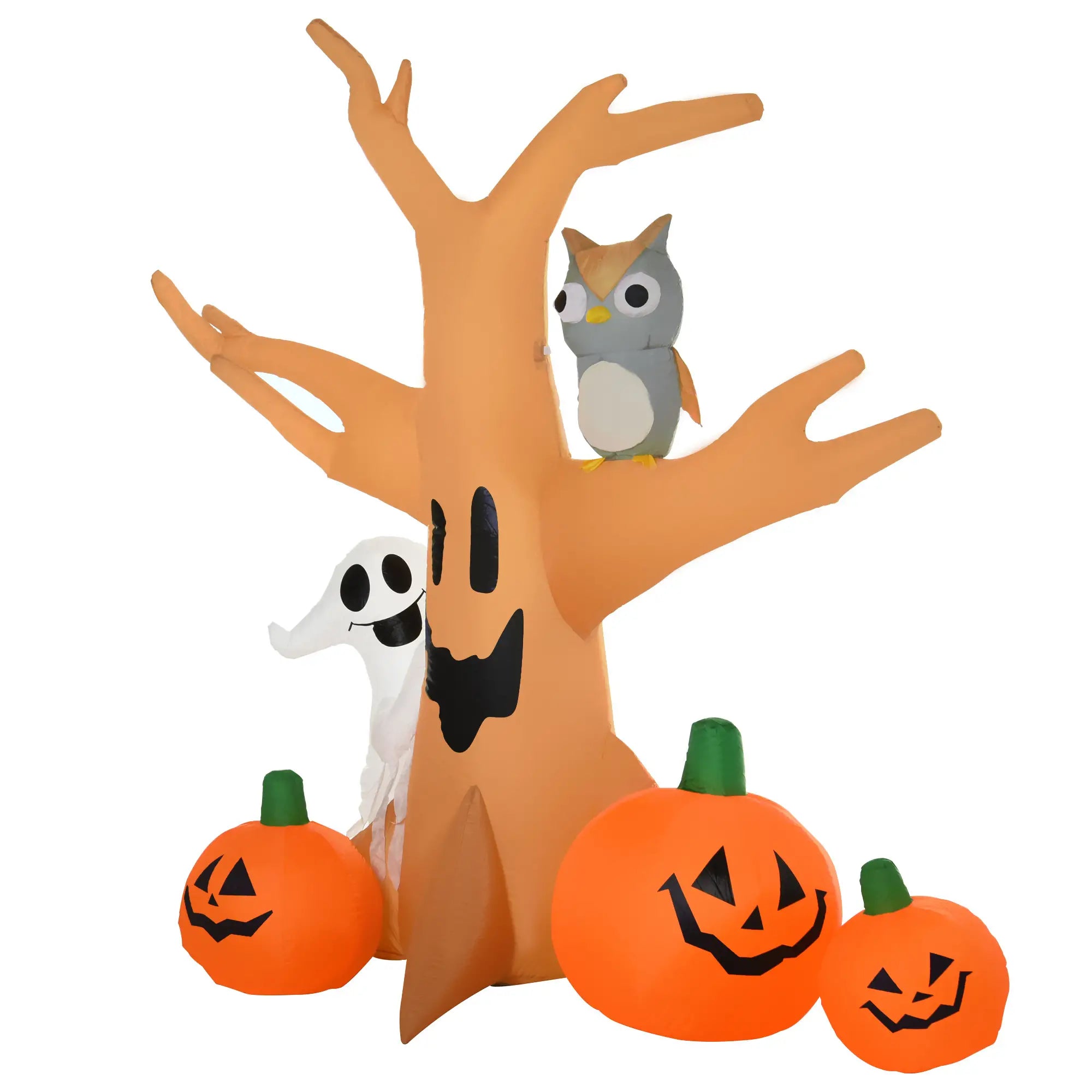 Inflatable Halloween Decoration, Haunted Tree with Owl, Ghost, Pumpkins, Outdoor LED Display, 6.5FT Halloween Decorations at Gallery Canada