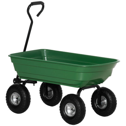 Steel Garden Cart, 10" Pneumatic Tires, Utility Wagon, 551 lbs Capacity Folding Garden Carts at Gallery Canada