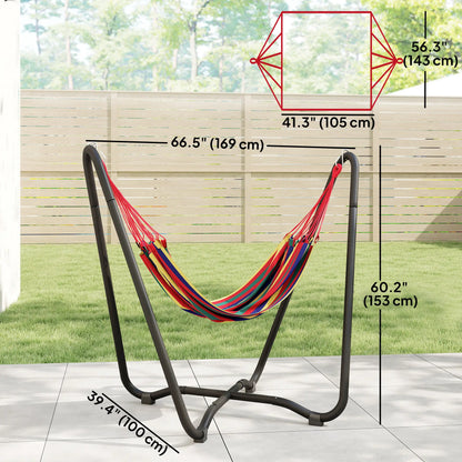 Patio Hammock With Stand, Fabric Outdoor Bed, Multi-Colored Hammocks with Stand at Gallery Canada