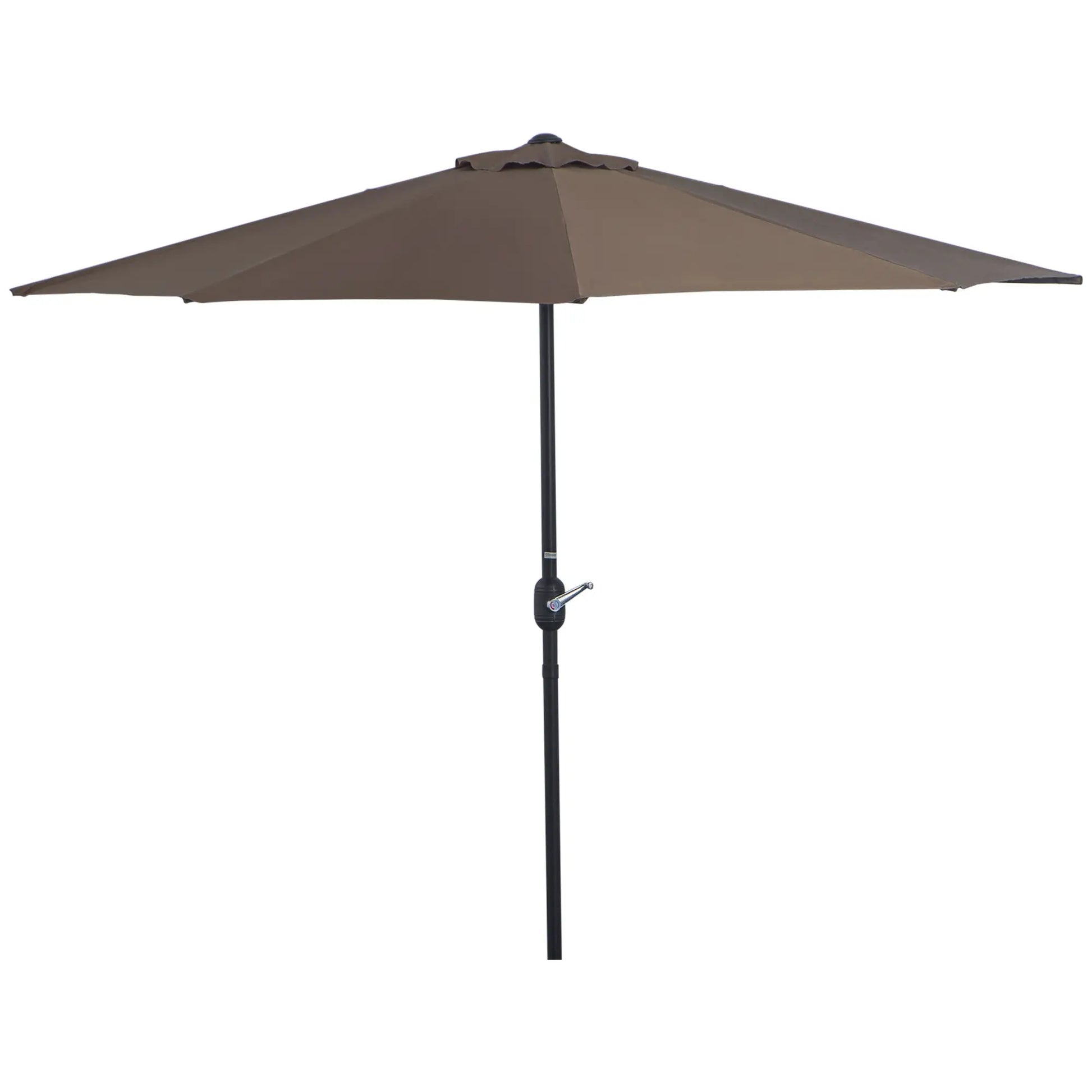 9ft Half Round Umbrella, Outdoor Patio, Coffee Sun Umbrellas Coffee at Gallery Canada