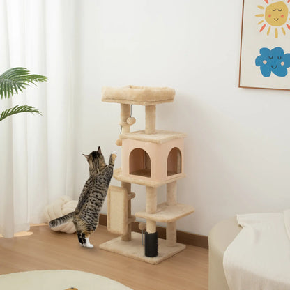 41 Inch Cat Tree, Scratching Posts, Bed, Condo, Grooming Brush, Platforms, Toys Cat Towers at Gallery Canada