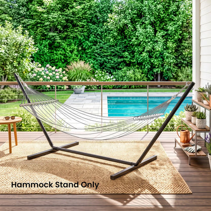 11.8'L Heavy Duty Hammock Stand, Fits 10.8'-11.8' Hammocks, Black Hammock Stands at Gallery Canada