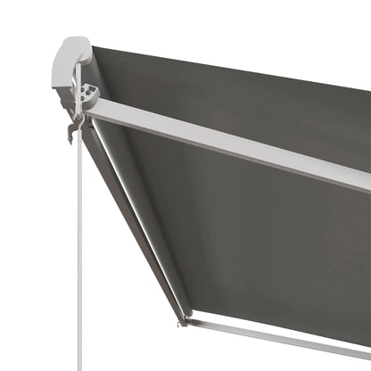 13' x 10' Electric Retractable Awning, Remote Controller, Light Grey Deck Awnings at Gallery Canada