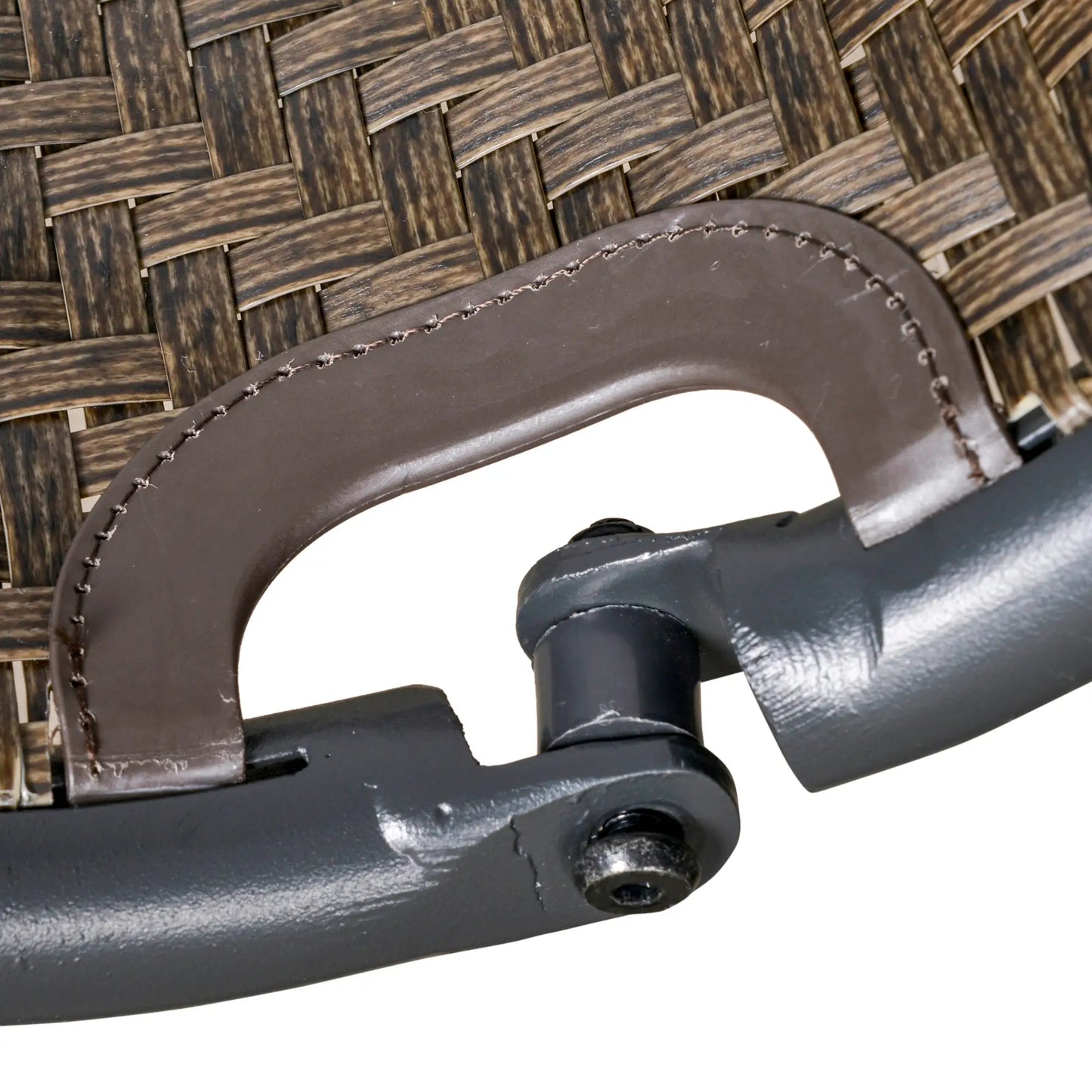 3 Pc Patio Wicker Rocking Chair Set, Outdoor PE Rattan, Brown Outdoor Rocking Chairs at Gallery Canada