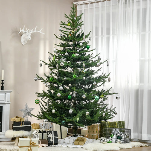 7.5ft Artificial Christmas Tree, Metal Base