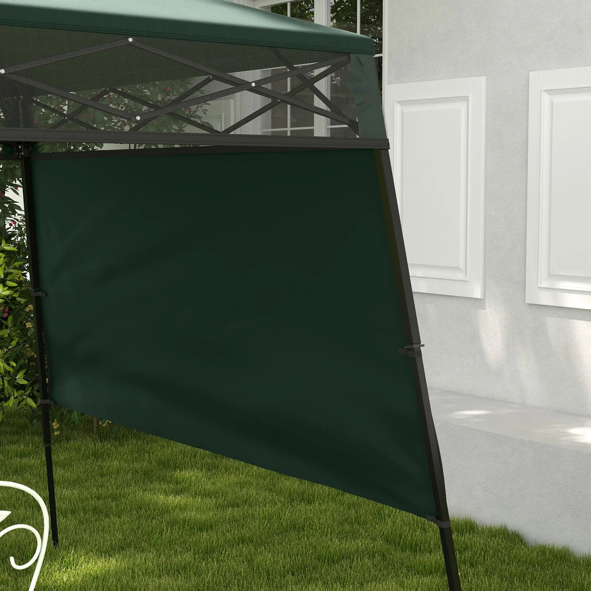 7' x 7' Pop Up Canopy Gazebo Tent, Adjustable Legs, Green Pop Up Canopies at Gallery Canada