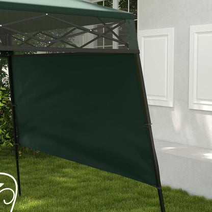7' x 7' Pop Up Canopy Gazebo Tent, Adjustable Legs, Green Pop Up Canopies at Gallery Canada