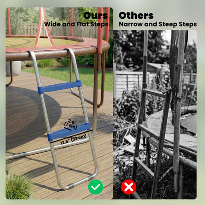 Trampoline Ladder, 2 Steps, Galvanized Steel, 330LBS Capacity Trampolines at Gallery Canada