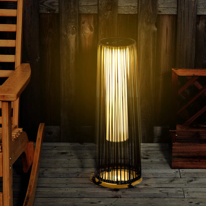 Solar Floor Lamp, LED Auto On/Off, IP44, Patio Porch Pathway, Brown Solar Post Lamps at Gallery Canada