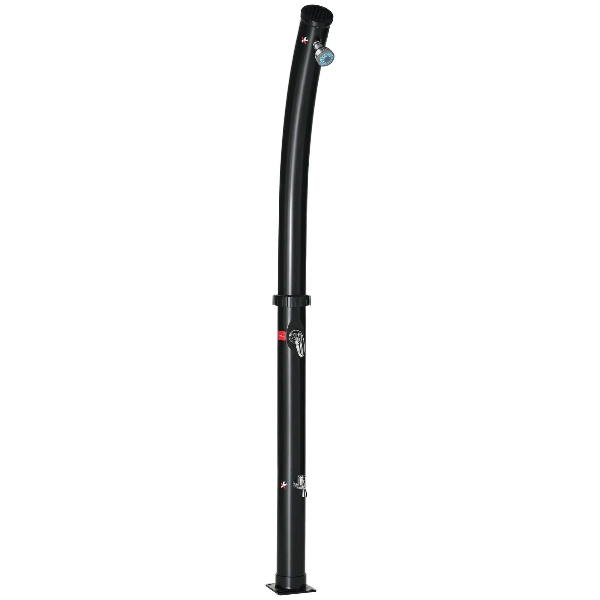 Solar Outdoor Shower, 5.3-Gallon, Adjustable Temperature, Black Outdoor Swimming Pools & Hot Tubs at Gallery Canada