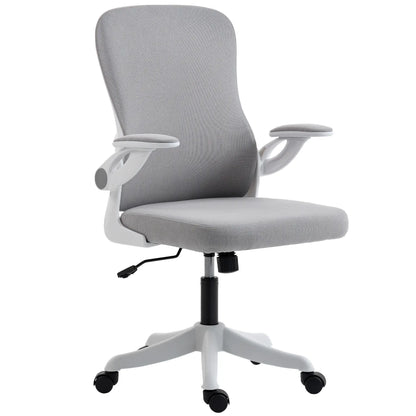 Ergonomic Swivel Office Chair, Adjustable Lumbar Support, Grey Task Chairs Grey, White, Black at Gallery Canada
