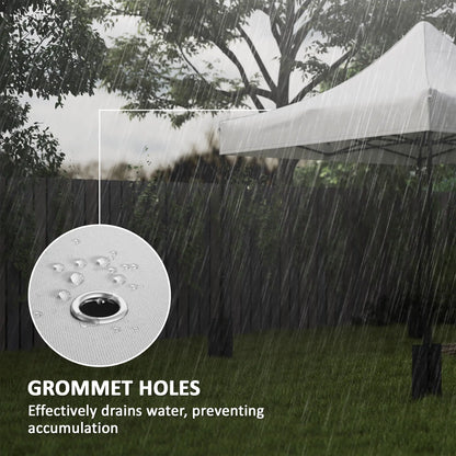 10' x 10' Replacement Canopy Top, Pop Up Tent, UPF50+, White Gazebo Canopy Replacement at Gallery Canada