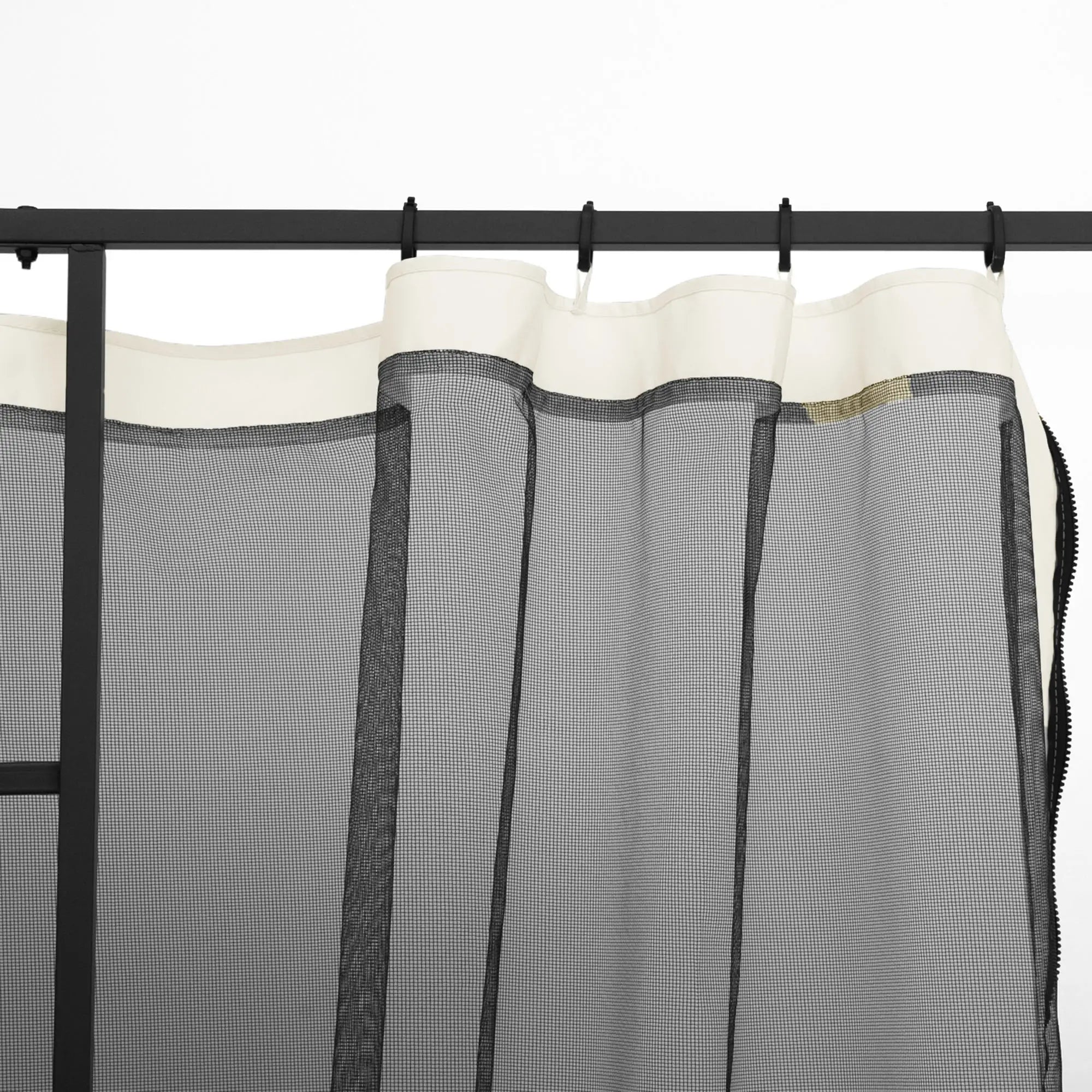 Replacement Mosquito Netting, 10' x 10', Black, White Gazebos at Gallery Canada