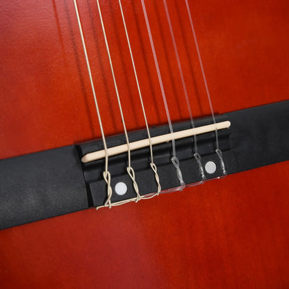 39.5 Inch Acoustic Electric Guitar, Beginner Set, Wine Red Electronic Musical Pianos at Gallery Canada