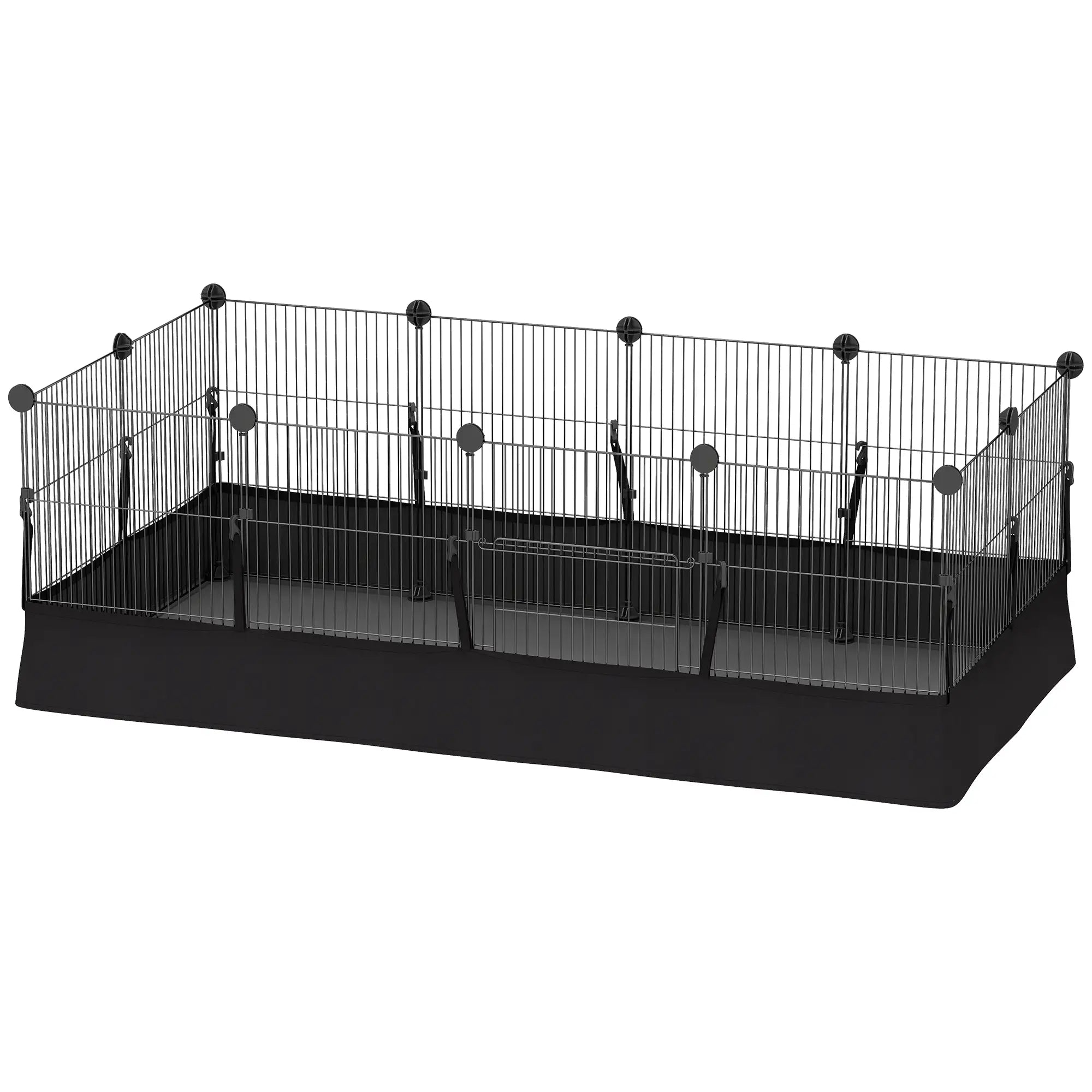 Small Animal Cage Waterproof Mat, DIY Playpen, 12 Panels, Black Houses & Habitats Options at Gallery Canada
