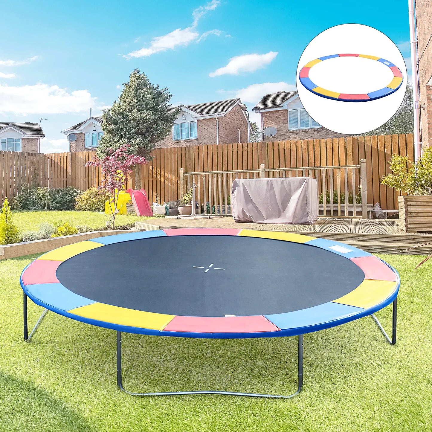 14FT Trampoline Pad, ⌀168", Replacement, Jump Bounce, Colorful Trampolines at Gallery Canada