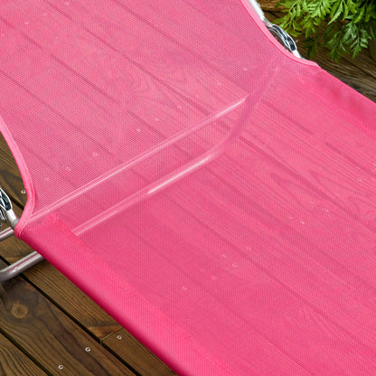 Set of 2 Folding Chaise Lounge Chairs, Outdoor, Reclining, Pink Lounger Chairs at Gallery Canada