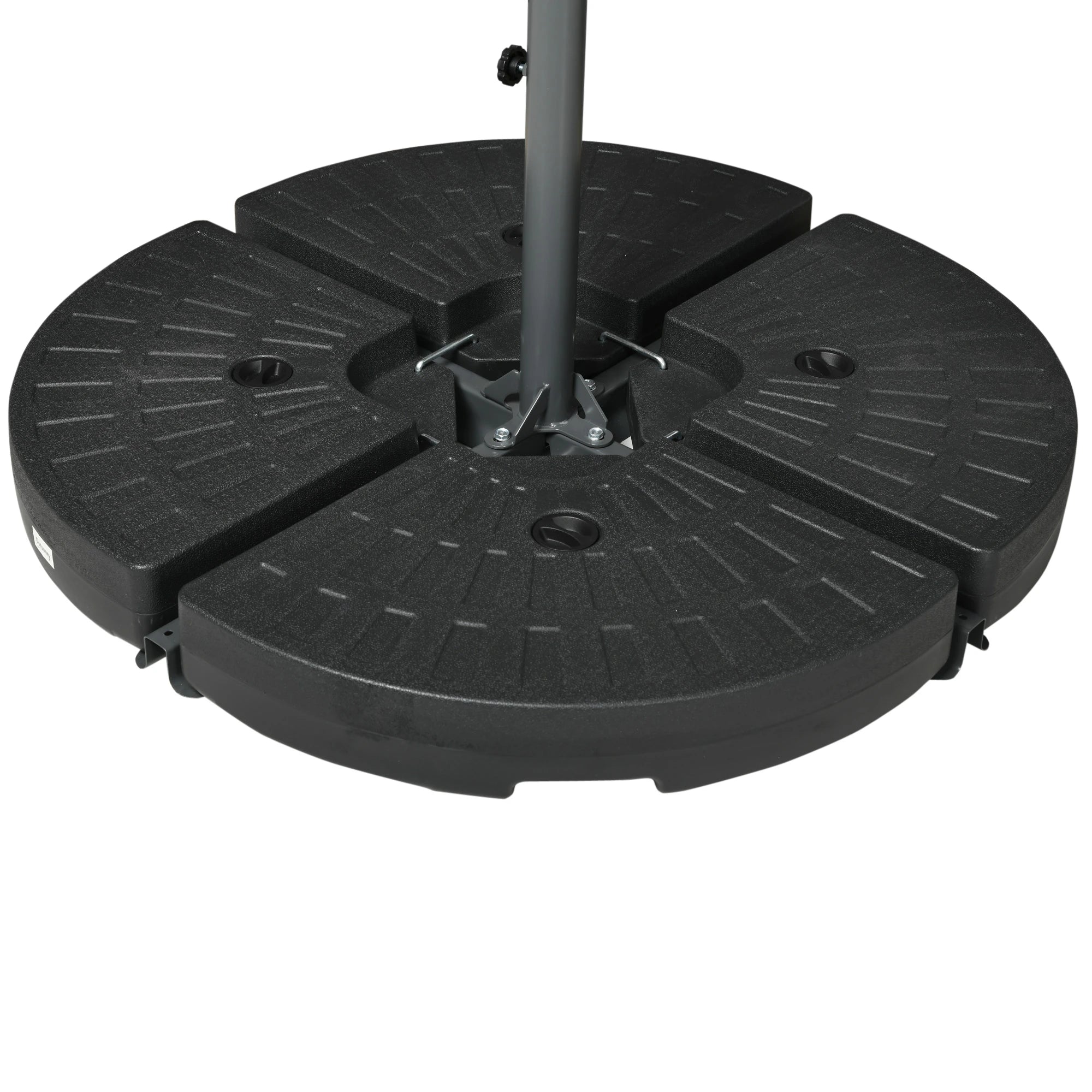 Offset Patio Umbrella with Net, Adjustable Canopy, Beige Cantilever Umbrellas at Gallery Canada