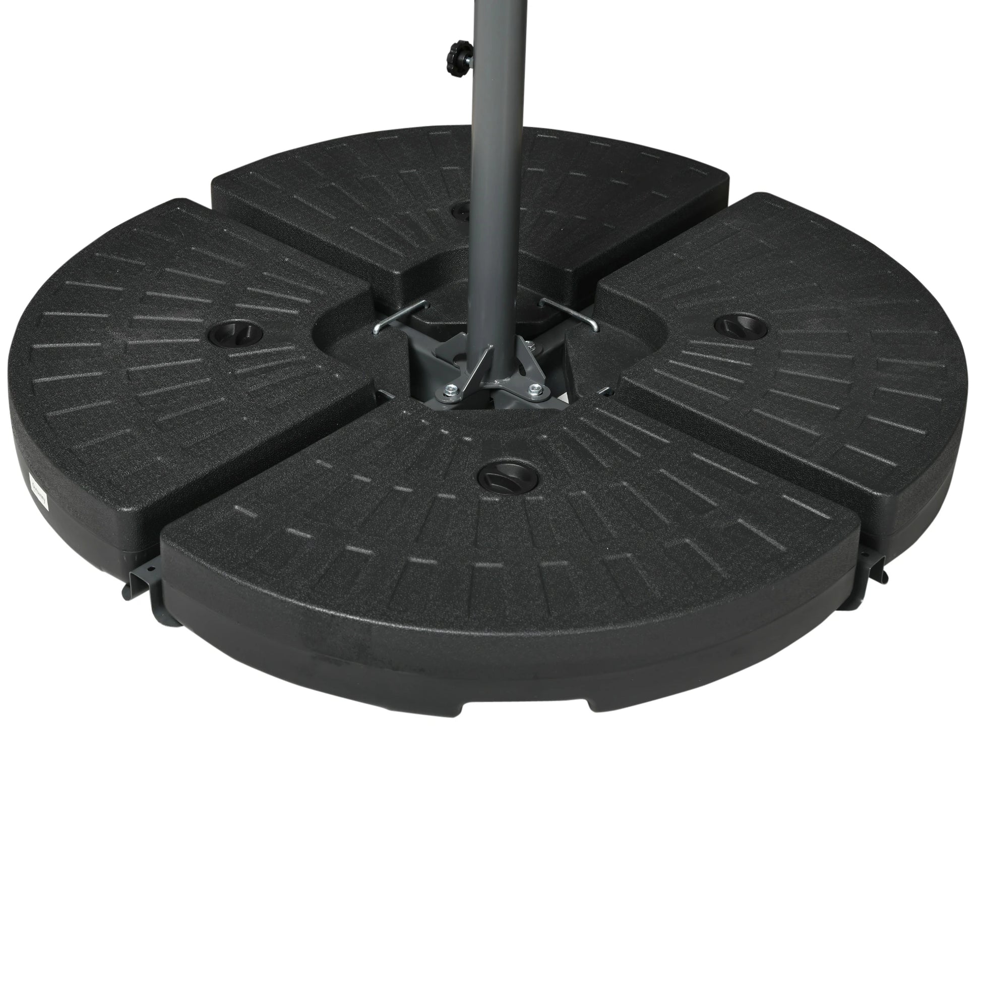 Offset Patio Umbrella with Net, Adjustable Canopy, Beige Cantilever Umbrellas at Gallery Canada