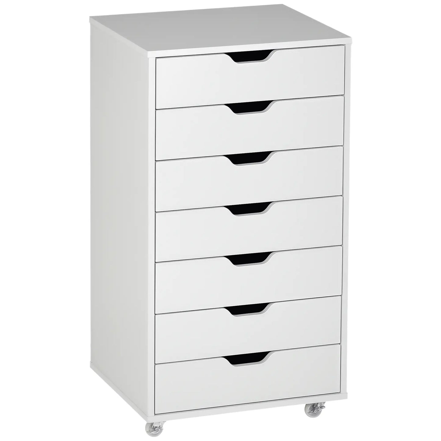 7-Drawer Vertical File Cabinet, Home Office Storage, 18.7"x15.6"x35.4", White Office Cabinets & Cupboards White at Gallery Canada