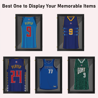 Jersey Display Frame Set, Acrylic Sports Shirt Shadow Box, 23.5" x 31.5", Black Jersey Display Cases at Gallery Canada