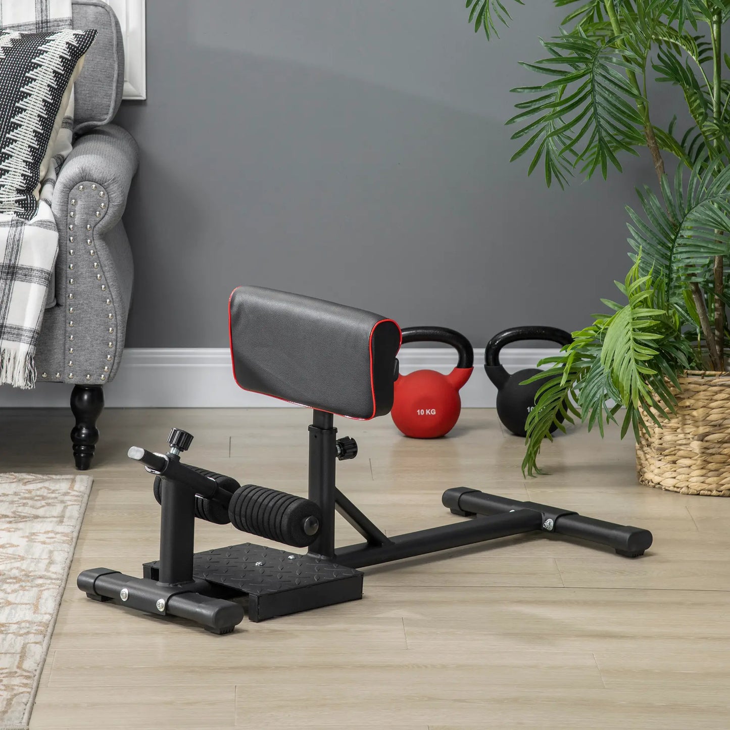 Sissy Squat Machine, Adjustable Leg Workout Equipment, Non-Slip Foot Plate Squat Machine at Gallery Canada