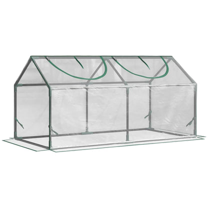 47" x 24" x 24" Mini Tunnel Greenhouse, Steel Frame, 2 Windows, Clear Greenhouses at Gallery Canada