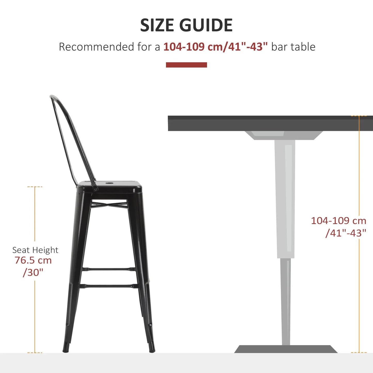 Set of 4 Bar Stools, Industrial Kitchen, Metal Frame, Black Bar Stools at Gallery Canada